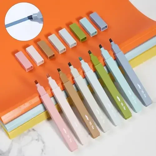 Mr. Pen- Aesthetic Highlighters, 8 Pack, Chisel Tip, Natural Earth, Cute Highlighters Assorted Colors - 6