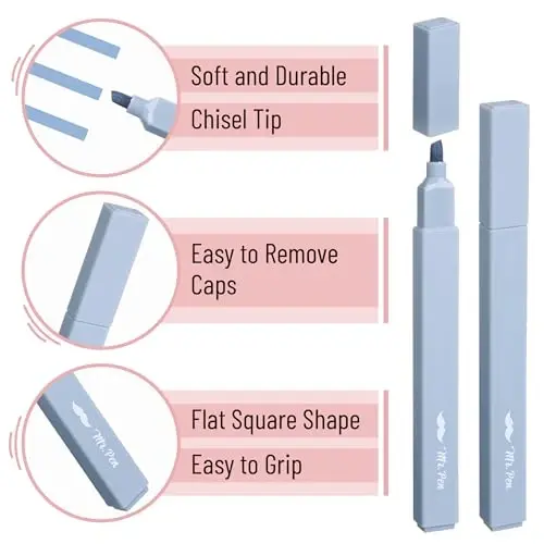 Mr. Pen- Aesthetic Highlighters, 8 Pack, Chisel Tip, Natural Earth, Cute Highlighters Assorted Colors - 4