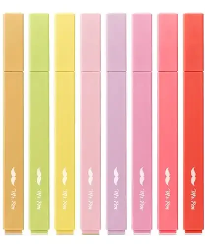 Mr. Pen- Aesthetic Highlighters, 8 Pack, Chisel Tip, Summer Morning, Cute Highlighters Assorted Colors 