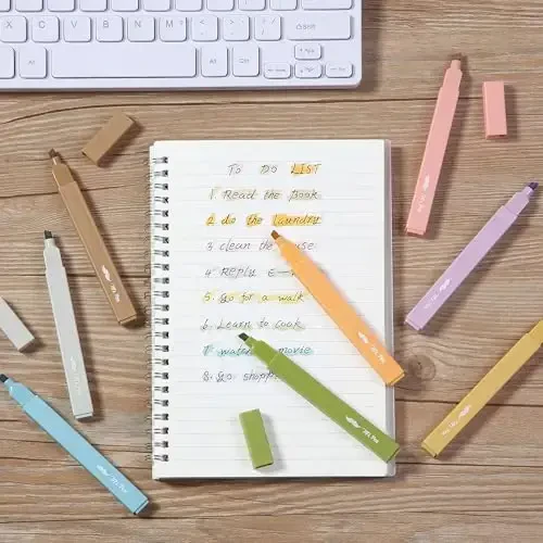 Mr. Pen- Aesthetic Highlighters, 8 Pack, Chisel Tip, Moss Garden, Cute Highlighters Assorted Colors, Back to School Supplies - 7