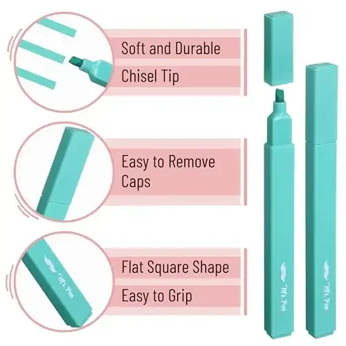 Mr. Pen- Aesthetic Highlighters, 8 Pack, Chisel Tip, New Vintage, Cute Highlighters Assorted Colors, Back to School Supplies - 4