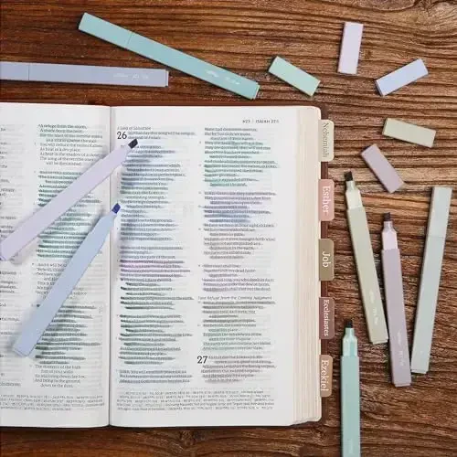 Mr. Pen - Estetik markerlar, 8 dona, kesilgan uchli, pastel ranglar, chiroyli markerlar turli xil ranglar, maktab anjomlari - 7