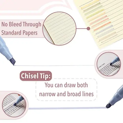 Mr. Pen - Highlighters, 12 Pack, Chisel Tip, Morandi Colors, Highlighters Assorted Colors - 4