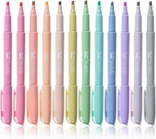 Mr. Pen- Highlighters, 12 Pack, Chisel Tip, Earthy Colors, Highlighters Assorted Colors - 1