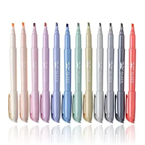Mr. Pen- Highlighters, 12 Pack, Chisel Tip, Morandi Colors, Highlighters Assorted Colors - 1