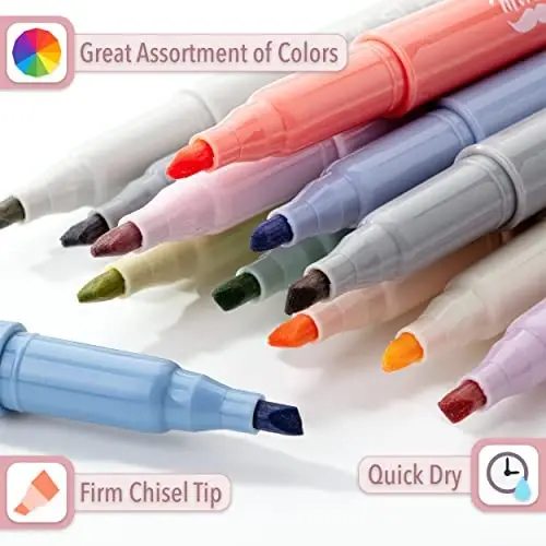 Mr. Pen- Highlighters, 12 Pack, Chisel Tip, Morandi Colors, Highlighters Assorted Colors - 3