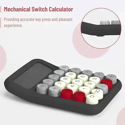 Mr. Pen- Mechanical Switch Calculator, 12 Digits Large LCD Display, Slate Grey Calculator Big Buttons - 3