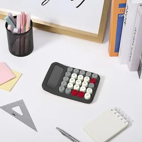 Mr. Pen- Mechanical Switch Calculator, 12 Digits Large LCD Display, Slate Grey Calculator Big Buttons - 5