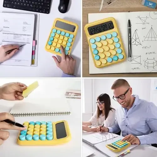Mr. Pen- Mechanical Switch Calculator, 12Digits, Large LCD Display, Sunlit Shades, Calculator Big Buttons, Mechanical Calculator, Calculators Desktop Calculator, Cute Calculator, Aesthetic Calculator - 7