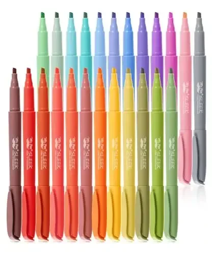 Mr. Pen - Pastel Highlighters, 24 Pack, Chisel Tip, Colorful, Cute Highlighters Assorted Colors, Quick Drying, Smear Resistant - 1