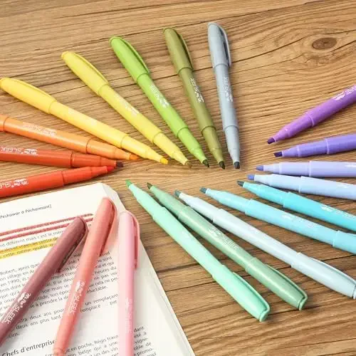 Mr. Pen - Pastel Highlighters, 24 Pack, Chisel Tip, Colorful, Cute Highlighters Assorted Colors, Quick Drying, Smear Resistant - 5