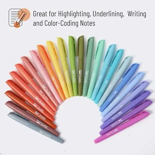 Mr. Pen- Pastel Highlighters, 24 Pack, Chisel Tip, Colorful, Cute Highlighters Assorted Colors, Quick Drying, Smear Resistant - 4