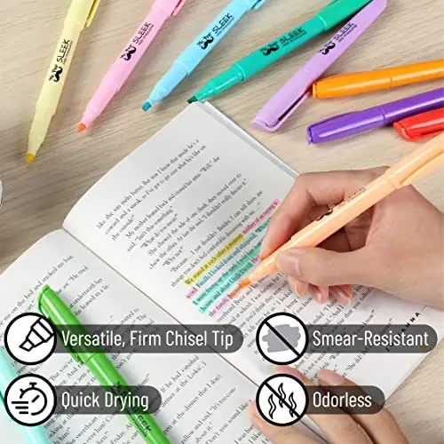 Mr. Pen- Pastel Highlighters, 96 Pack, Assorted Colors, Fast Dry, Bulk Highlighter Pastel, Set, Bible Journaling Highlighter, Marker, Colored School Supplies - 4