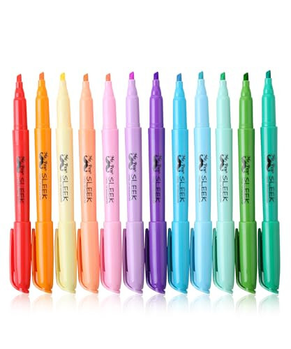 Mr. Pen- Pastel Highlighters, 12 Pack, Assorted Colors, Fast Dry, Highlighter Pastel, Set, Bible Journaling Highlighter, Marker, Colored School Supplies - 1