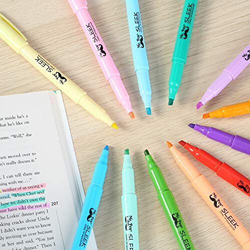 Mr. Pen- Pastel Highlighters, 12 Pack, Assorted Colors, Fast Dry, Highlighter Pastel, Set, Bible Journaling Highlighter, Marker, Colored School Supplies - 6