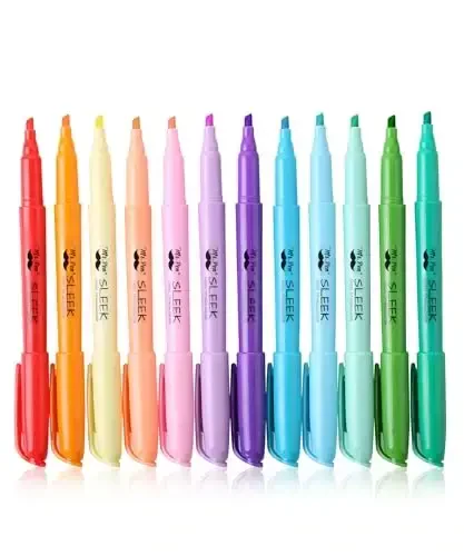 Mr. Pen- Pastel Highlighters, 12 Pack, Assorted Colors, Fast Dry, Highlighter Pastel, Set, Bible Journaling Highlighter, Marker, Colored School Supplies - 1