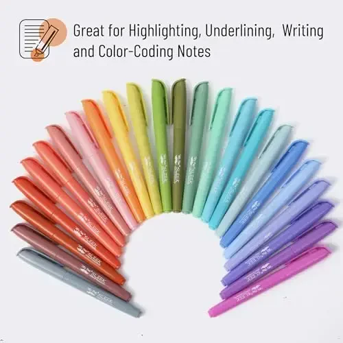 Mr. Pen- Pastel Highlighters, 24 Pack, Chisel Tip, Colorful, Cute Highlighters Assorted Colors, Quick Drying, Smear Resistant - 4