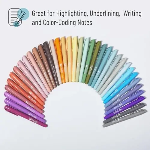 Mr. Pen- Pastel Highlighters, 36 Pack, Chisel Tip, Colorful, Cute Highlighters Assorted Colors, Quick Drying, Smear Resistant - 4