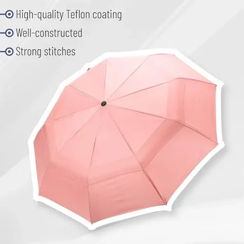 Mr. Pen- Windproof Travel Umbrella, Small Water-Resistant Automatic Folding Umbrella for Rain and Sun, Light, Compact and Portable for Women & Men, Fits Car & Backpack - 5