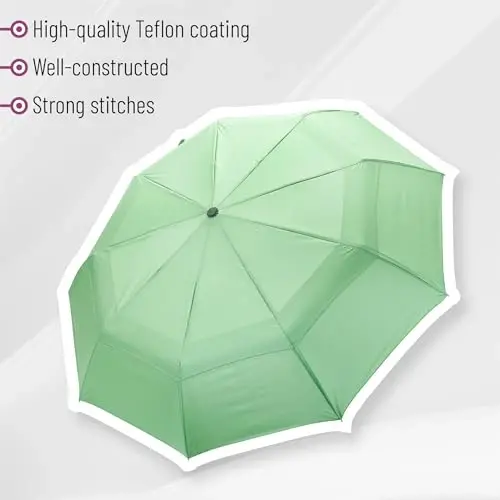 Mr. Pen- Windproof Travel Umbrella, Small Water-Resistant Automatic Folding Umbrella for Rain and Sun, Light, Compact and Portable for Women & Men, Fits Car & Backpack - 5