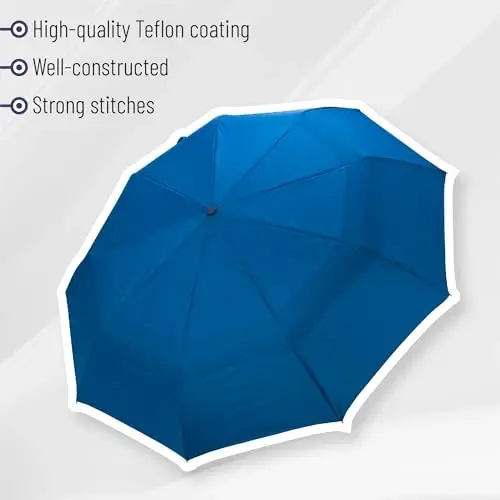 Mr. Pen- Windproof Travel Umbrella, Small Water-Resistant Automatic Folding Umbrella for Rain and Sun, Light, Compact and Portable for Women & Men, Fits Car & Backpack - 5