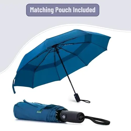 Mr. Pen- Windproof Travel Umbrella, Small Water-Resistant Automatic Folding Umbrella for Rain and Sun, Light, Compact and Portable for Women & Men, Fits Car & Backpack - 6