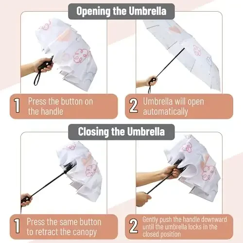 Mr. Pen- Windproof Travel Umbrella, Automatic Umbrellas for Rain, Compact - 4