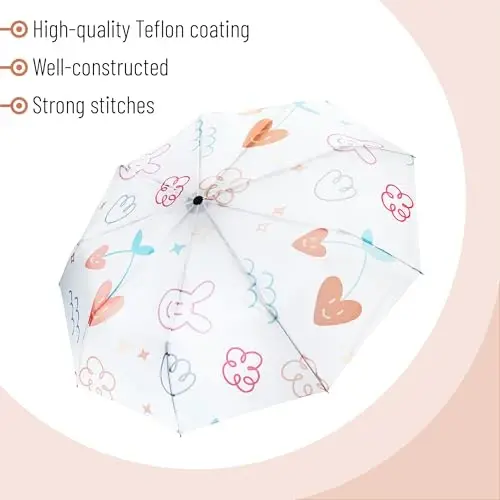 Mr. Pen- Windproof Travel Umbrella, Small Water-Resistant Automatic Folding Umbrella for Rain and Sun, Light, Compact and Portable for Women & Men, Fits Car & Backpack - 5