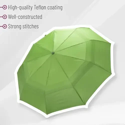 Mr. Pen- Windproof Travel Umbrella, Lush Leaf, Automatic Umbrellas for Rain Windproof - 4