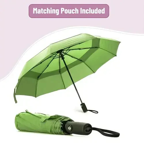 Mr. Pen- Windproof Travel Umbrella, Lush Leaf, Automatic Umbrellas for Rain Windproof - 5