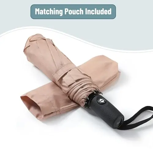 Mr. Pen- Windproof Travel Umbrella, Small Water-Resistant Automatic Folding Umbrella for Rain and Sun, Light, Compact and Portable for Women & Men, Fits Car & Backpack - 5
