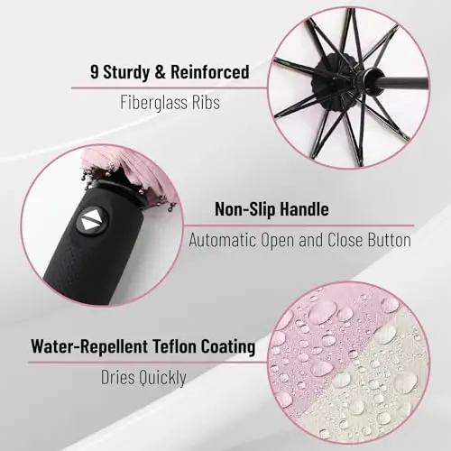 Mr. Pen- Windproof Travel Umbrella, Automatic Umbrellas for Rain, Compact - 3