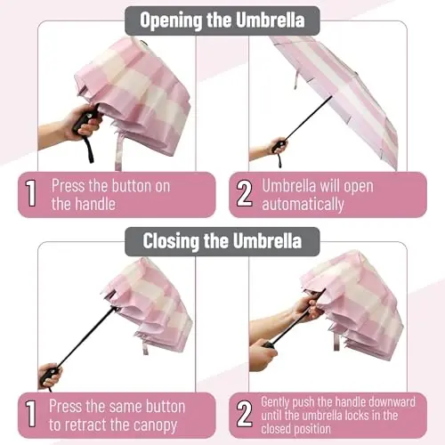 Mr. Pen- Windproof Travel Umbrella, Automatic Umbrellas for Rain, Compact - 4