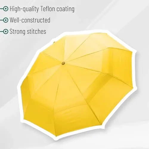 Mr. Pen- Windproof Travel Umbrella, Small Water-Resistant Automatic Folding Umbrella for Rain and Sun, Light, Compact and Portable for Women & Men, Fits Car & Backpack - 5
