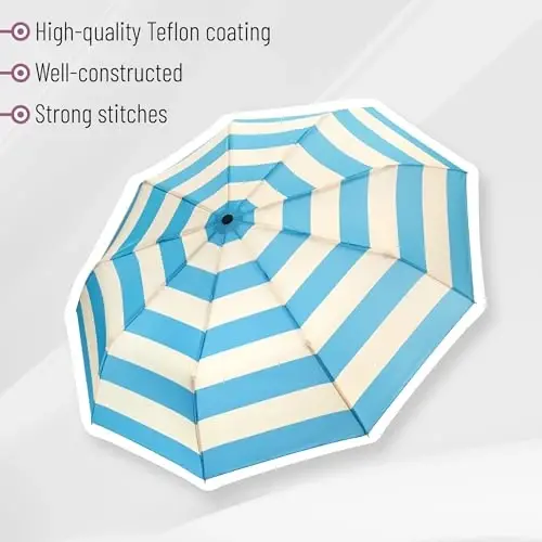 Mr. Pen- Windproof Travel Umbrella, Small Water-Resistant Automatic Folding Umbrella for Rain and Sun, Light, Compact and Portable for Women & Men, Fits Car & Backpack - 5