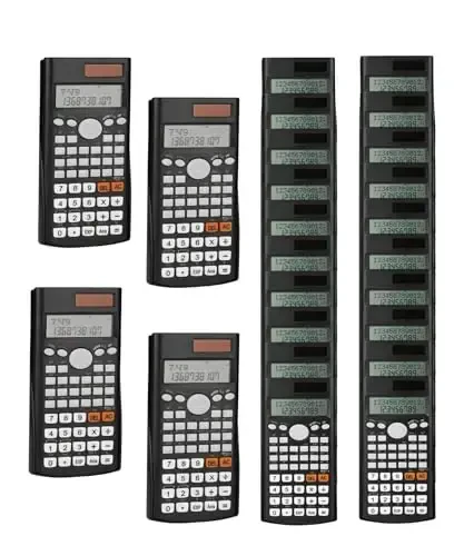 Mr. Pen Scientific Calculators - 24 Pcs, 2 Line, Fraction & Statistics Calculators for School, College & High School - 1