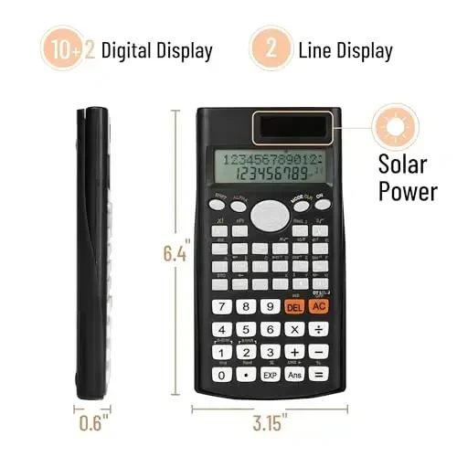 Mr. Pen Scientific Calculators - 24 Pcs, 2 Line, Fraction & Statistics Calculators for School, College & High School - 3