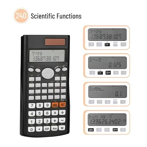 Mr. Pen Scientific Calculators - 24 Pcs, 2 Line, Fraction & Statistics Calculators for School, College & High School - 4
