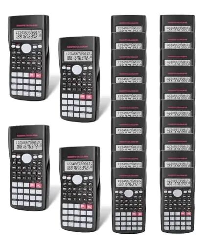 Mr. Pen- Scientific Calculators Bulk, 24 Pack, 2 Line, 240 Functions, 12 Digit Math Calculator Scientific with Protective Hardcover - 1