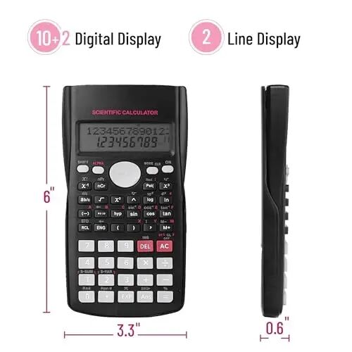 Mr. Pen- Scientific Calculators Bulk, 24 Pack, 2 Line, 240 Functions, 12 Digit Math Calculator Scientific with Protective Hardcover - 3