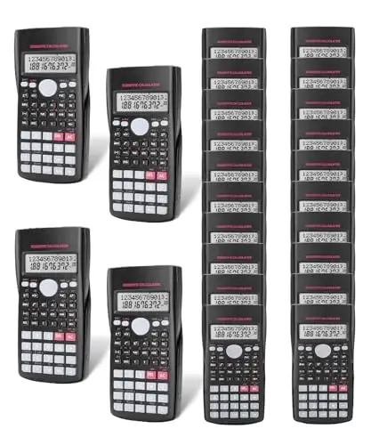 Mr. Pen- Scientific Calculators Bulk, 24 Pack, 2 Line, 240 Functions, 12 Digit Math Calculator Scientific with Protective Hardcover 