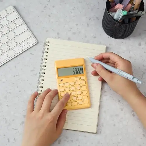 Mr. Pen- Standard Function Calculator, 12 Digits, Small Calculator, Orange - 6