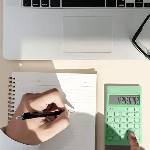 Mr. Pen- Standard Function Calculator, 12 Digits, Small Calculator, Pastel Green Solar Calculators - 3