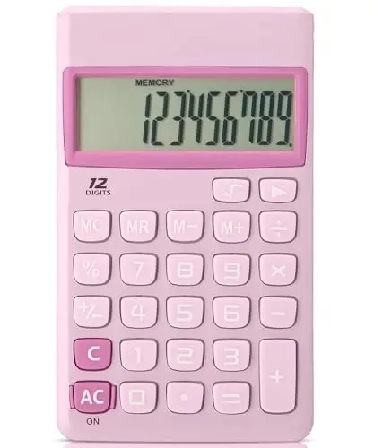 Mr. Pen- Standard Function Calculator, 12Digits, Purple, Small, Pocket Calculator, Basic Office Calculators - MR. PEN