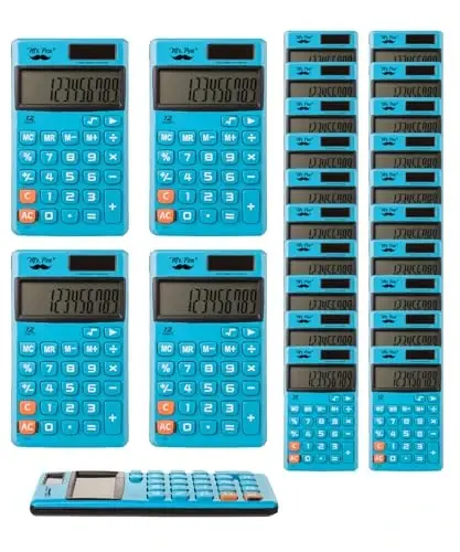 Mr. Pen- Standard Function Calculator, 24 Pack, 12 Digits, Blue Small Calculator Bulk - 1