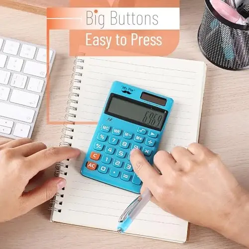 Mr. Pen- Standard Function Calculator, 24 Pack, 12 Digits, Blue Small Calculator Bulk - 6