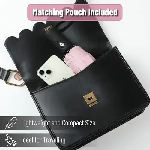 Mr. Pen- Ветрозащитный дорожный зонт, розовые полосы, автоматические зонты от дождя - 6