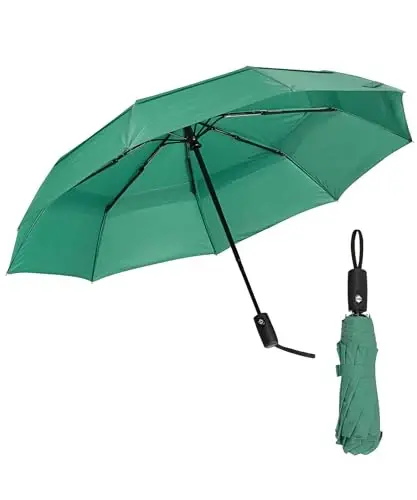 Mr. Pen- Windproof Travel Umbrella, Dark Green, Automatic Umbrellas for Rain, Compact Umbrella, Travel Umbrella Compact, Umbrella Windproof Umbrella, Umbrellas for Rain Windproof, Portable Umbrella - MR.