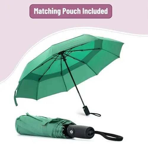 Mr. Pen- Windproof Travel Umbrella, Dark Green, Automatic Umbrellas for Rain, Compact Umbrella, Travel Umbrella Compact, Umbrella Windproof Umbrella, Umbrellas for Rain Windproof, Portable Umbrella - 6