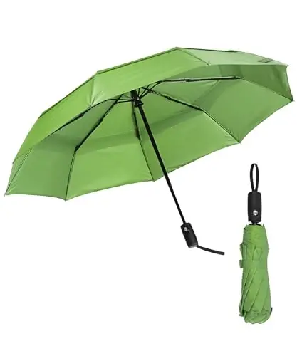 Mr. Pen- Windproof Travel Umbrella, Lush Leaf, Automatic Umbrellas for Rain Windproof 